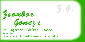 zsombor gonczi business card